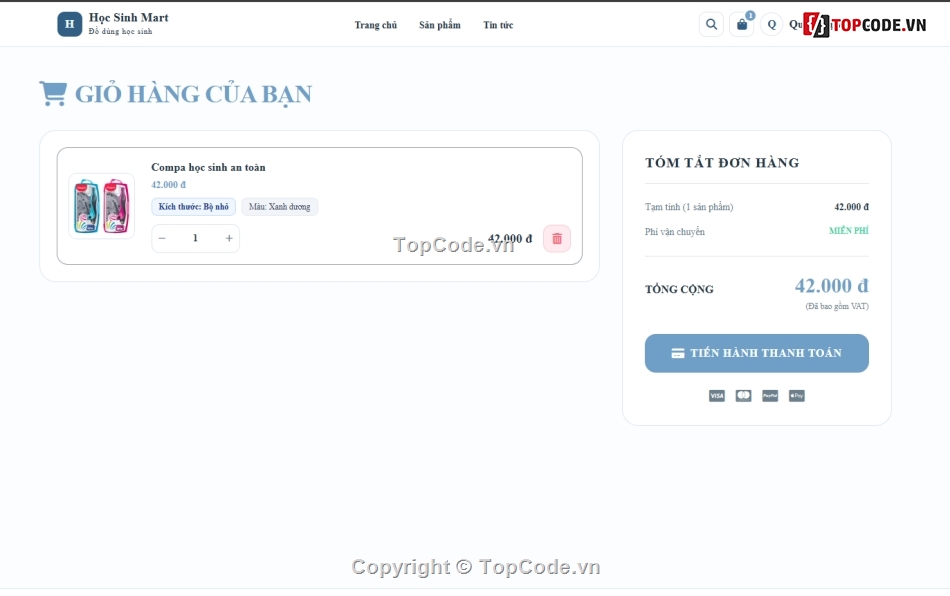 Học sinh,Website bán đồ dùng,bán